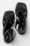 Felipa Block Heels in Black