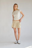 Aliyah Pleated Micro Mini Skort