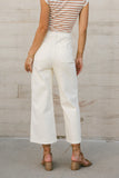 Amiri Wide Leg Jeans in Cream FINAL SALE