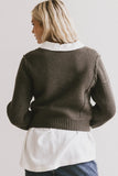 Serena Knit Sweater in Olive FINAL SALE