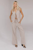 Eslyn Baggy Pants in Taupe FINAL SALE