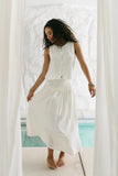 Ray Scallop Maxi Skirt