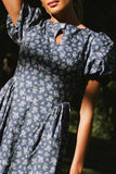 Baylor Floral Maxi Dress in Blue FINAL SALE