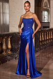 RANDI GOWN RHINESTONE BODICE MERMAID DRESS