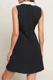 LOVELY MOMENT BLACK MINI DRESS