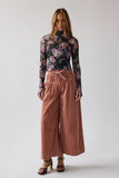 Barkley Corduroy Wide Leg Pants in Rust FINAL SALE