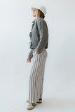 Quinn Quilted Jacket in Charcoal FINAL SALE