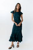Mateo Floral Maxi Dress in Teal