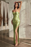 KOLLYN GOWN STRAPLESS LUXE SATIN FITTED GOWN
