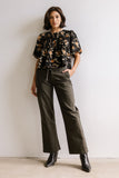 Rose Pleated Blouse