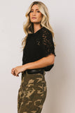 Mari Lace Blouse in Black FINAL SALE