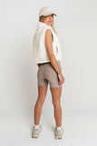 Ginny Fur Vest in Ivory