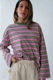 Kiana Striped Top in Orchid