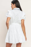 A LITTLE BIT LOVELY WHITE MINI DRESS