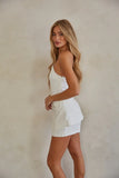 Matilda Two Piece Tailored Bustier Top and Short Set