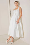 SUMMER SOCIAL WHITE MIDI DRESS FINAL SALE