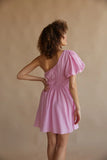 Charlotte One Shoulder Babydoll Mini Dress