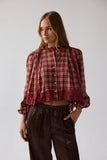 Randall Plaid Blouse