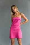 Karre Fold Over Linen Mini Dress