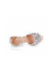 Peep Toe Big colored rhinestones Ankle Strap Stiletto Heels