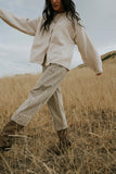 Nala Plaid Barrel Jeans FINAL SALE