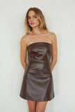Lara Faux Leather Mini Dress