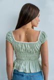 Naya Gingham Tank Top in Green