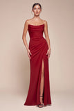 Johanna Gown Strapless Fitted Gown