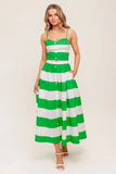 ENDLESS FLAIR TOP SKIRT SET GREEN