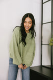 Aliyah Knit Sweater in Green FINAL SALE