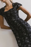 Kensie Ruched Midi Dress FINAL SALE