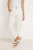 Bella Straight Leg Jeans in Cream FINAL SALE
