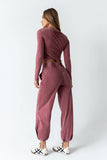 Kassie Joggers in Berry FINAL SALE