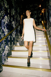 Bessie Sequin Mini Dress in Cream FINAL SALE