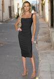 Janelle Midi Dress Black