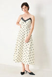 DOTTY SWEETHEART POLKA DOT MIDI DRESS