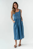 Jacklyn Denim Midi Dress