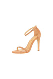 Apricot Strappy Stiletto Heels
