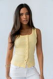 Apollo Knit Tank Top in Yellow