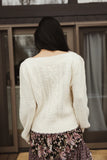 Dakota Cable Knit Sweater in Ivory FINAL SALE