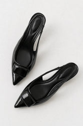 Nena Slingback Heels in Black
