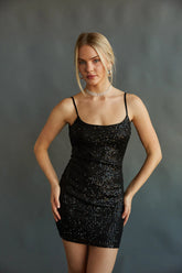 Selena Open Back Sequin Mini Dress