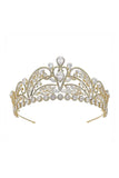 Gold Cubic Zirconia Bridal Tiara