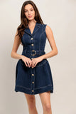 MADE TO FLATTER DENIM MINI DRESS