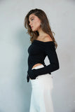 Kate Asymmetrical Sweater Top