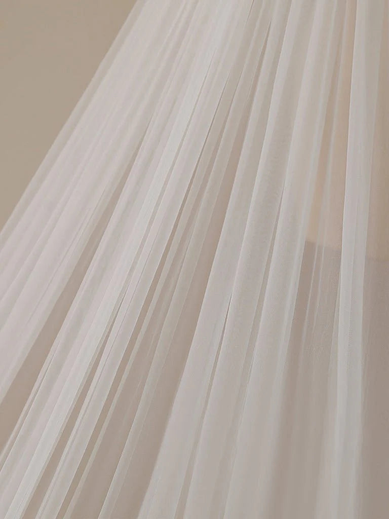 Vintage Lace Cathedral Veil Shaped Bridal Veil Wedding Veil
