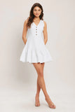 SKY GARDEN WHITE MINI DRESS