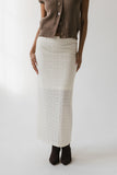 Jozette Lace Midi Skirt in Ivory