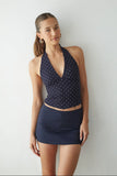 Vic Double Slit Mini Skort