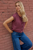 Paige Knit Sweater in Burgundy FINAL SALE